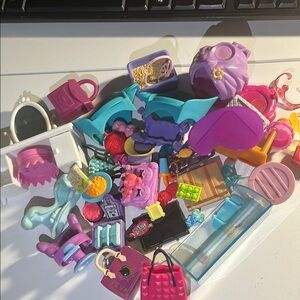 Littlest Pet Shop/Misc. Doll House Accessories/Furniture Random Lot